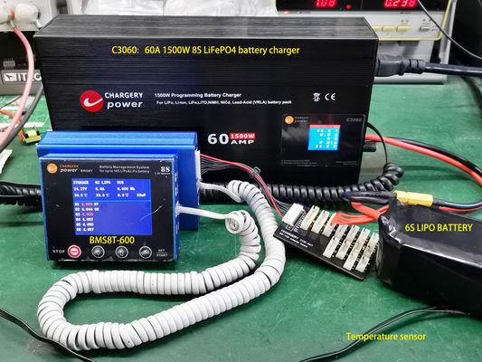 30V 1500W tegangan yang disesuaikan arus Adaptor pengisi baterai SMPS 1S 4S 8S 60A