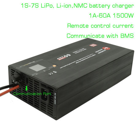 29.4V 7S LiPo NCM baterai pengisi daya untuk baterai lithium 1A sampai 60A disesuaikan