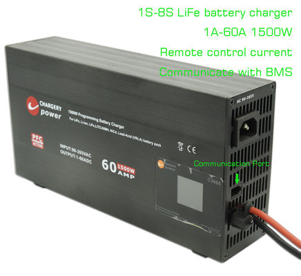 Pengisi daya ulang Lifepo4 LFP Baterai 4S-8S 1500W 29.2V