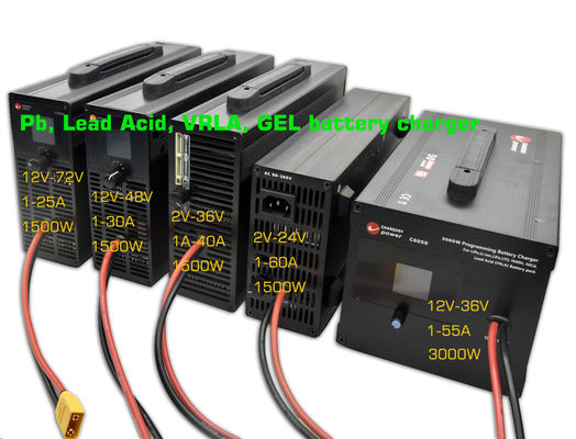 2V 12V 24V VRLA AGM Ac To Dc Pengisi Baterai Untuk E-Bike Emotorcycle