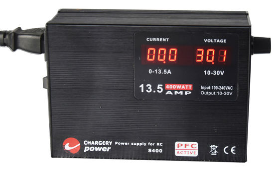 Helikopter RC Charger yang diprogram SMPS Baterai Charger 13A 30V 400W