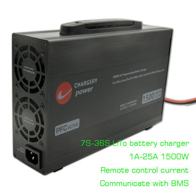 97.2V 36S LTO Lipo Ac To Dc Baterai Charger 100V-240V Sertifikasi RoHS