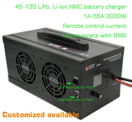 ODM 13S NMC Li Ion Lithium Battery Charger 12v 54.6V 3000W