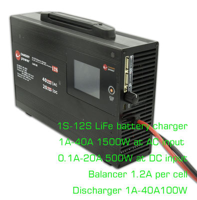 43.8V 1500W Lipo Baterai AC DC Balance Charger Penghabisan Untuk UAV Drones 4S 40A