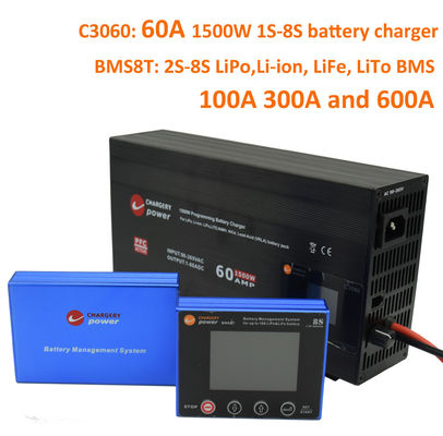 OEM NMC Lifepo4 Sistem Pengelolaan Baterai BMS 4S 6S 600A Tegangan Tinggi