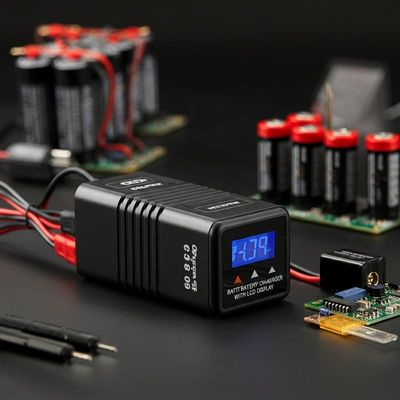 6S 3s 4s Lipo Battery Charger Discharger Dengan LCD Display 5W OEM